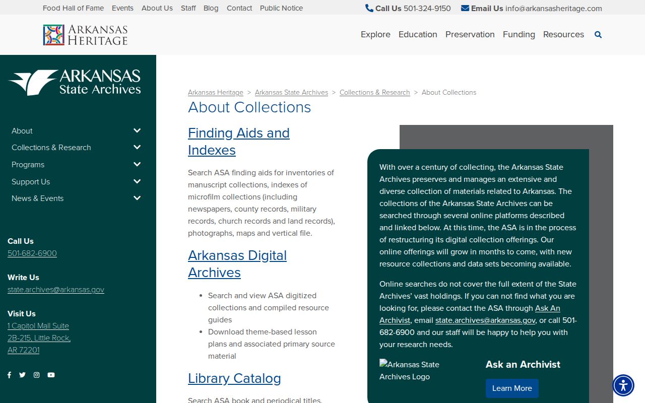 Arkansas State Archives research source for old Johnson County booking records